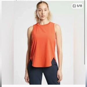 ATHLETA Zephyr Tank top in Orange Haze (size XL) $69